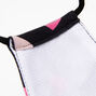 Masque en coton noir avec c&oelig;urs imprim&eacute; &laquo;&nbsp;scatter&nbsp;&raquo; - Taille adulte,