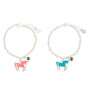 Best Friends Holographic Unicorn Charm Bracelets,