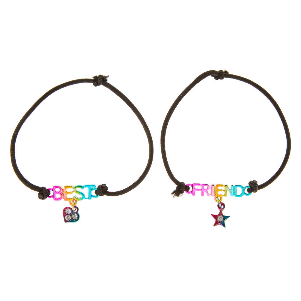 Best Friends Rainbow Stretch Bracelets,