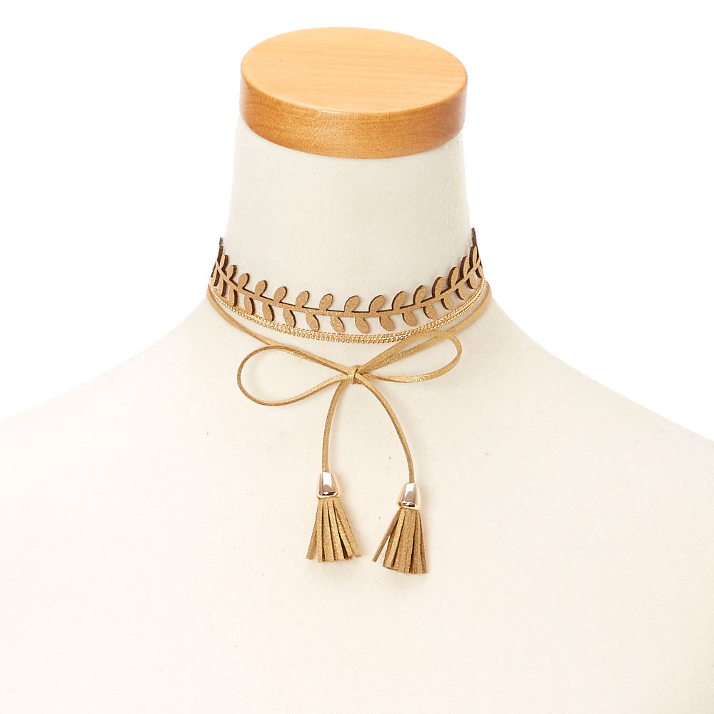 Beige choker top