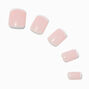 French Tip Medium Square Vegan Faux Nail Set - 24 Pack,