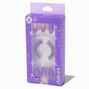False Lashes &amp; Purple Ombr&eacute; Stiletto Vegan Faux Nail Gift Set - 24 Pack,