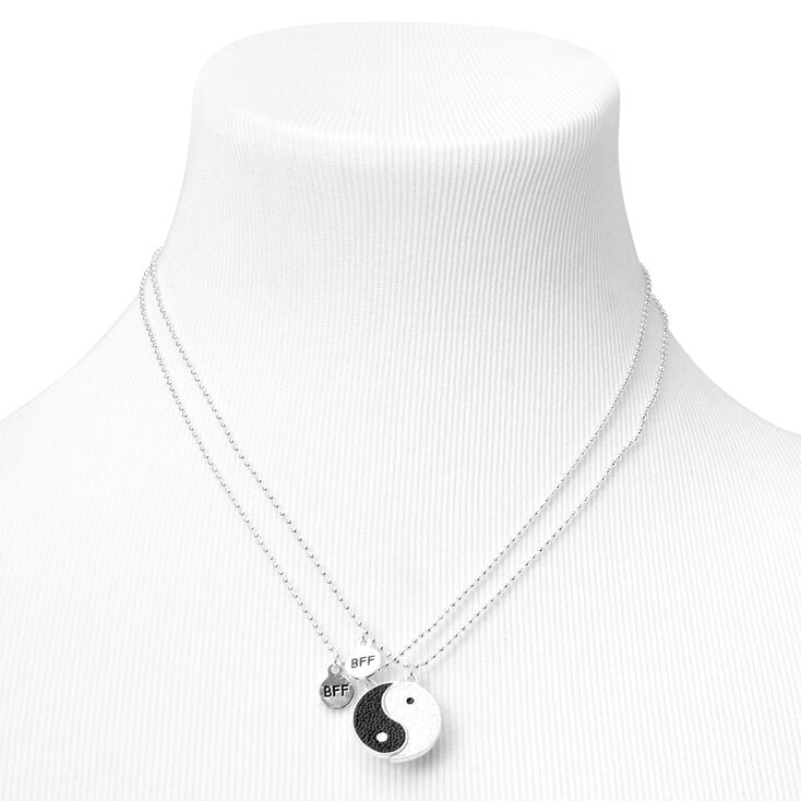 Best Friends Yin Yang Split Pendant Necklaces - 2 Pack,
