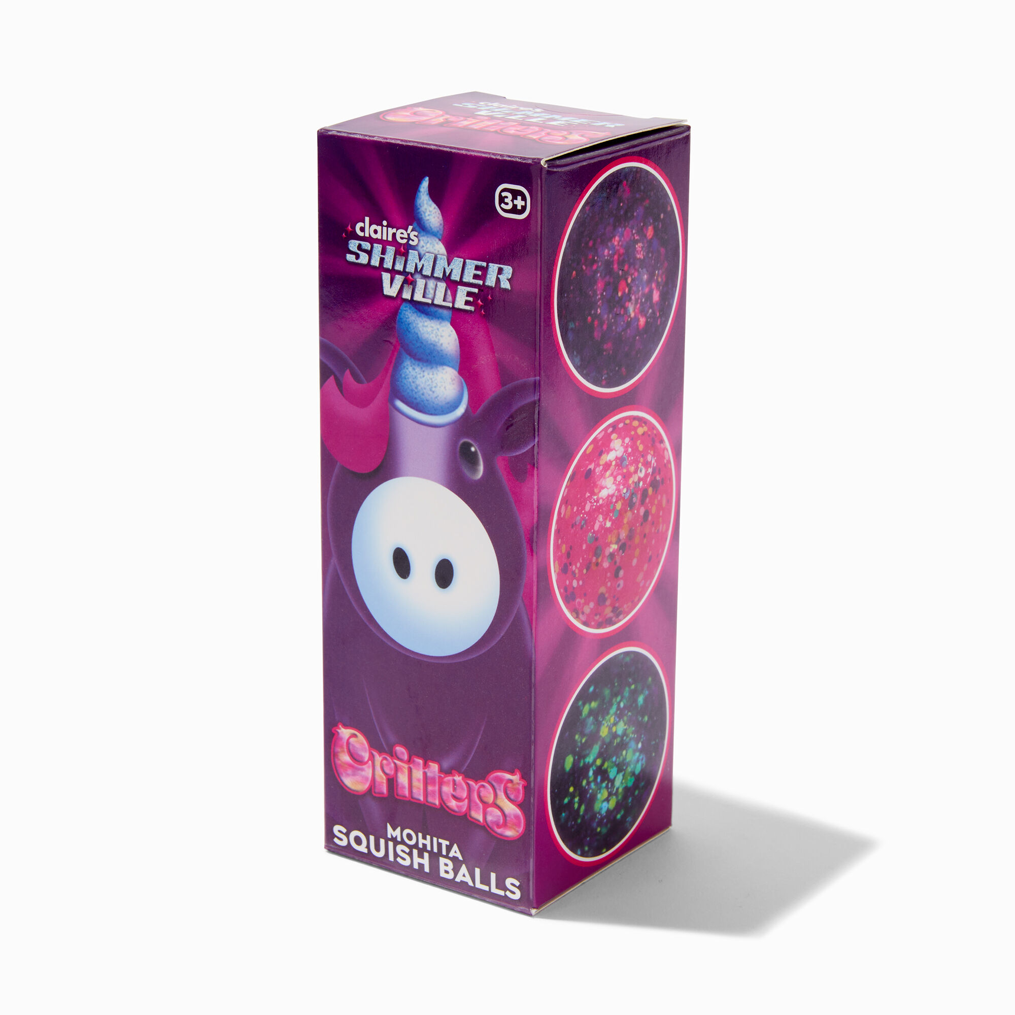 View Claires Shimmerville Critters Squish Balls Blind Bag 3 Pack Styles May Vary information