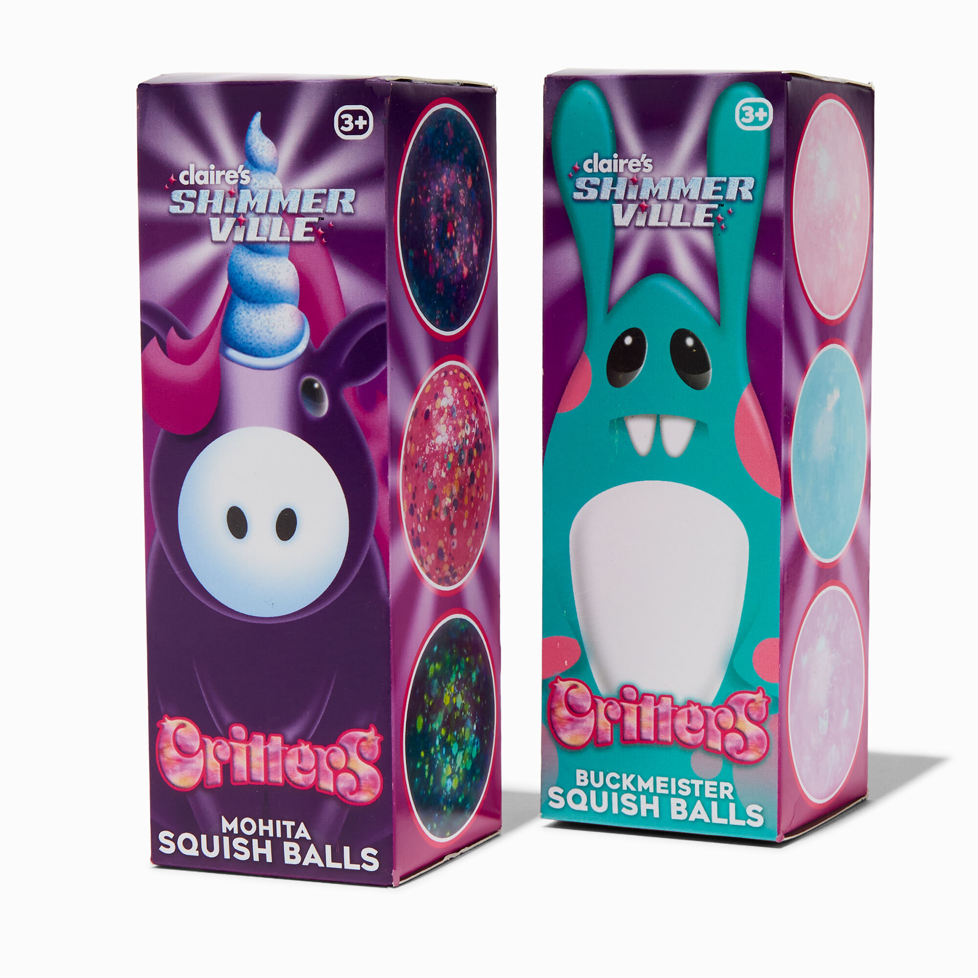 View Claires Shimmerville Critters Squish Balls Blind Bag 3 Pack Styles May Vary information