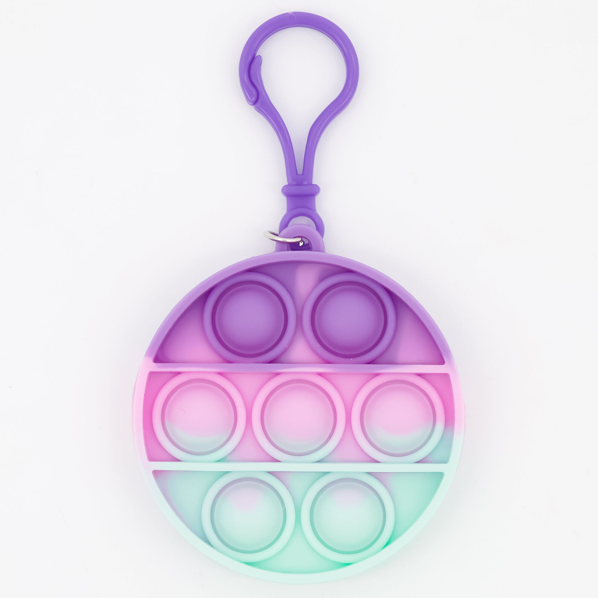 Jouet fidget Push Poppers porte-clés pastel - Les modèles peuvent varier,