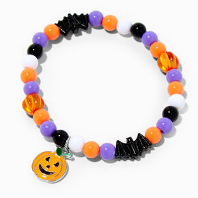 Halloween Icons Beaded Stretch Necklace &amp; Bracelet Set - 2 Pack,
