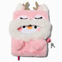 Pink Reindeer Costume Furry Lock Diary,