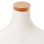 Silver Embellished Initial Pendant Necklace - N,