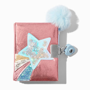 Claire&#39;s Club Star Shaker Mini Lock Diary,