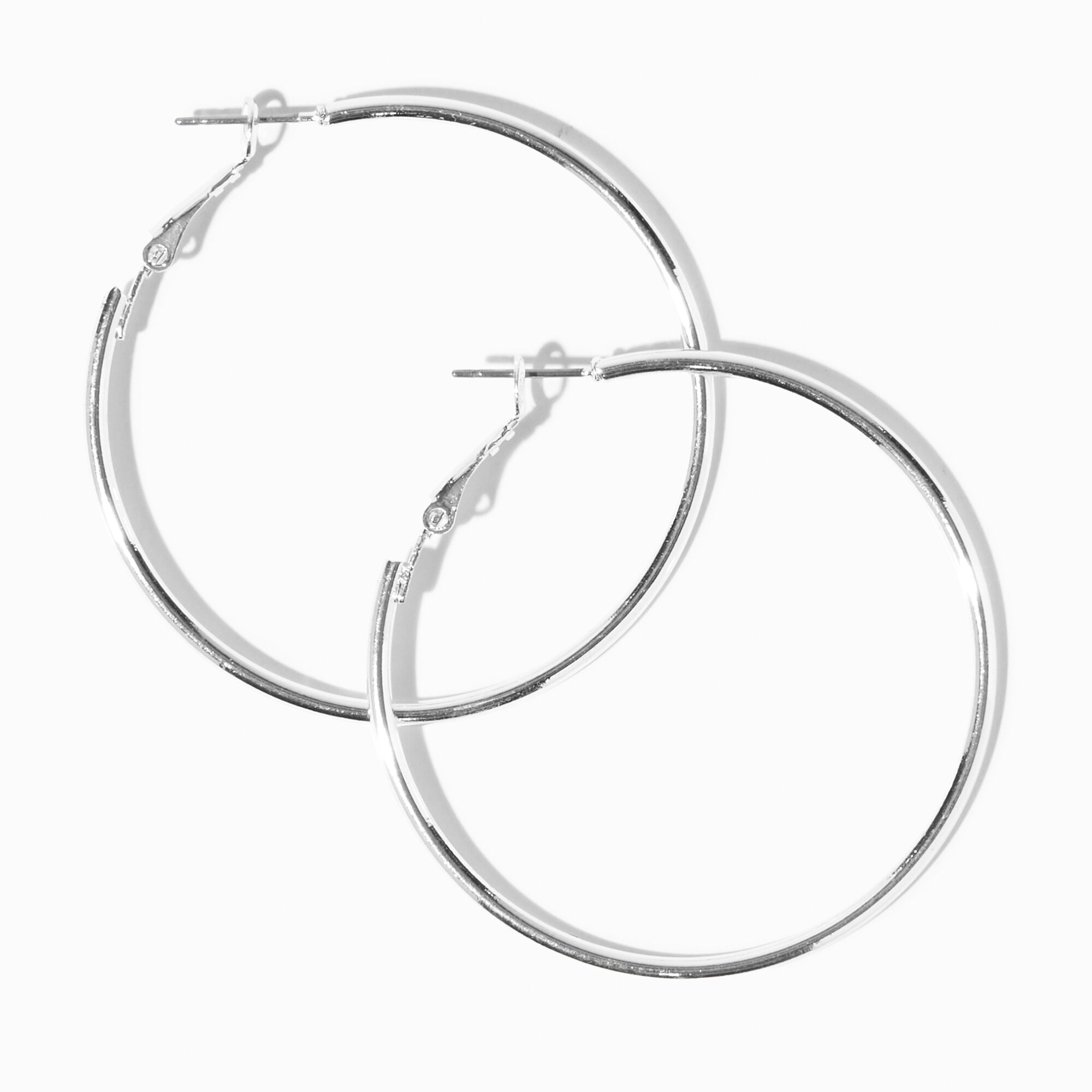 Claire's silver clearance hoop earrings
