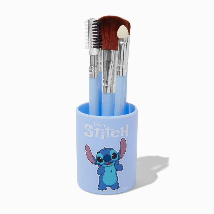 Disney Stitch Claire&#39;s Exclusive Cozy Makeup Brush Set - 5 Pack,
