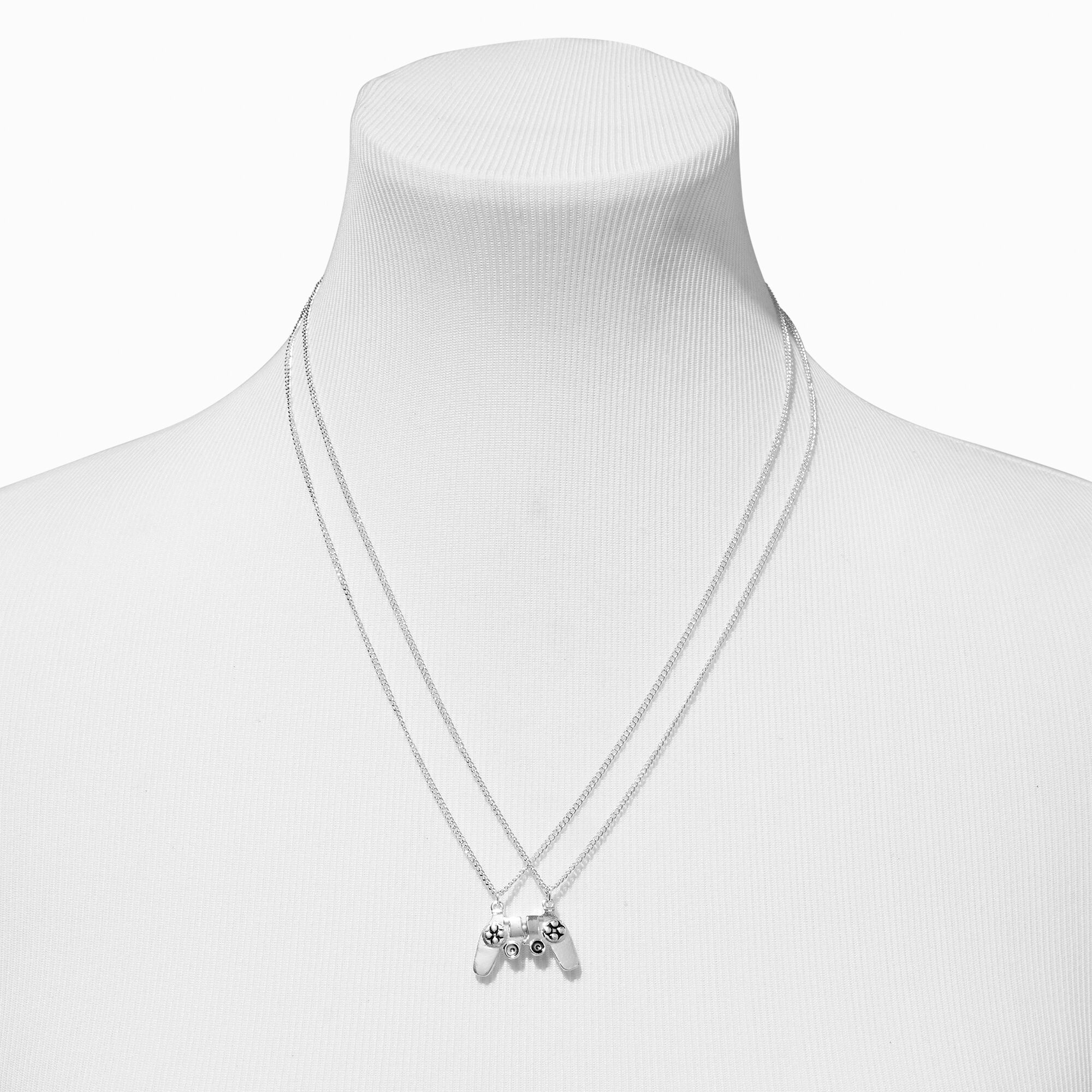 Best Friends Video Game Controller Pendant Necklaces - 2 Pack,