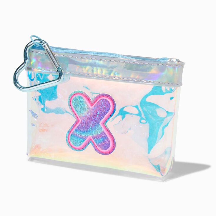 Holographic Initial Coin Purse - X,