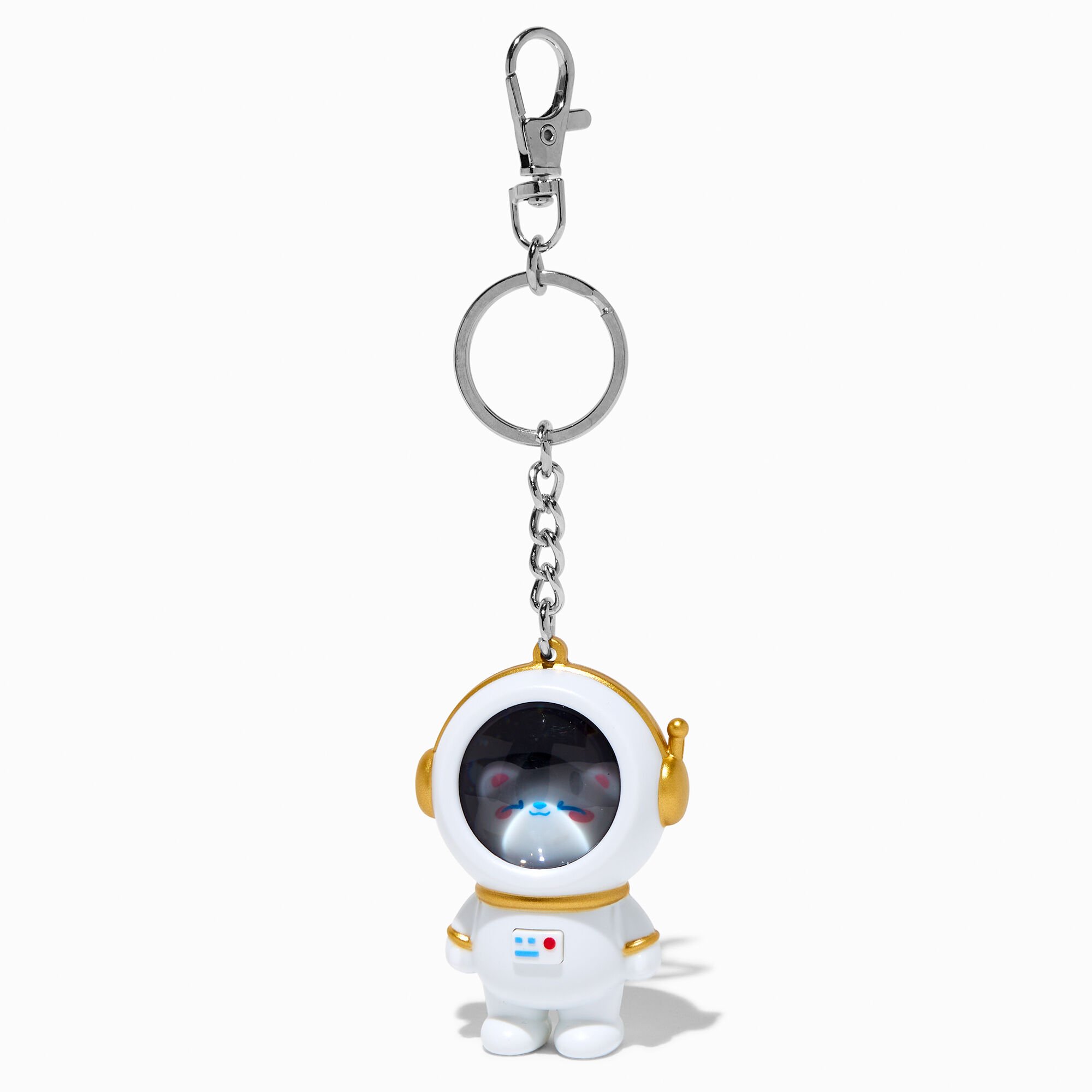Porte-clés jeu chat astronaute qui s'allume,