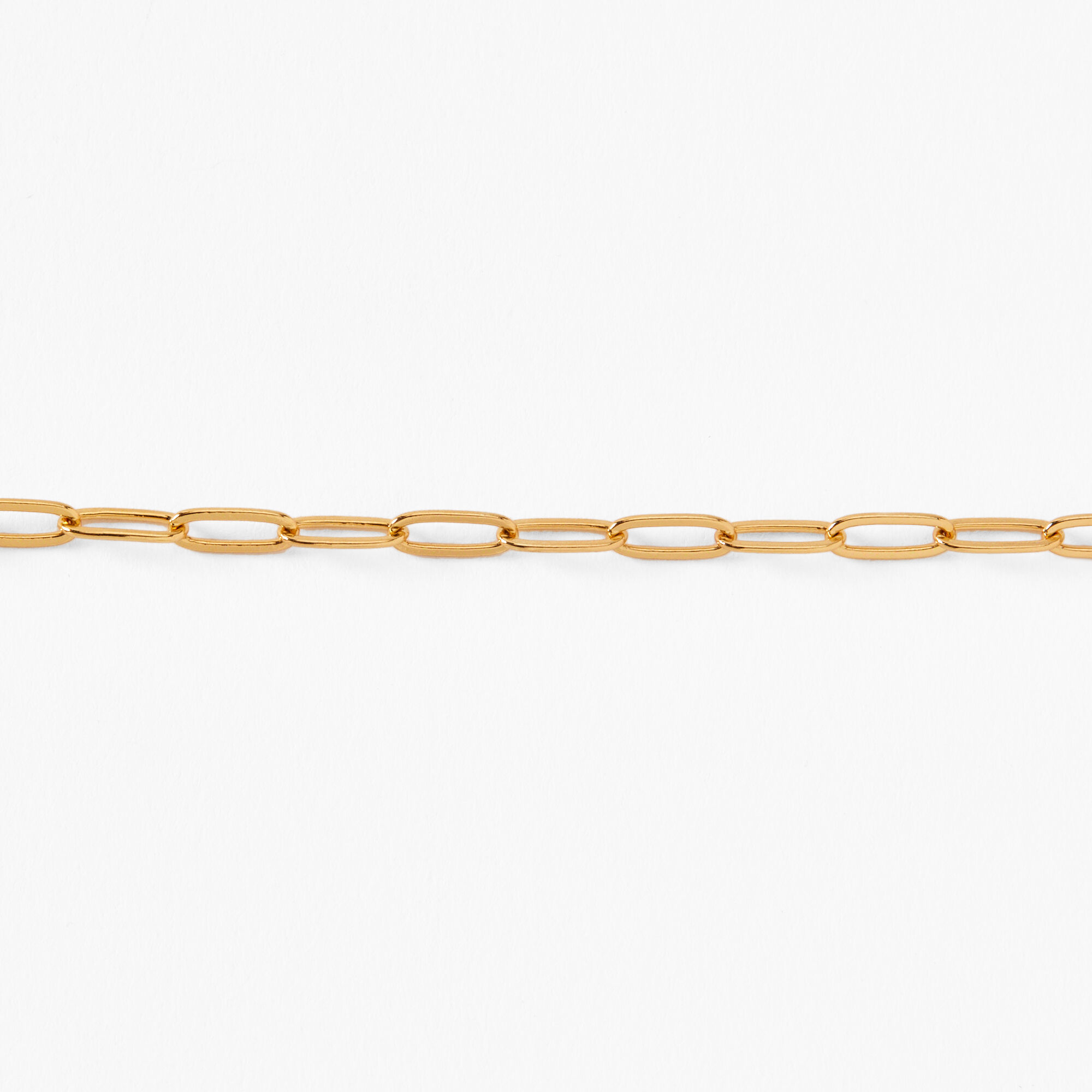 18k Gold Plated Refined Chain Link Bracelet,