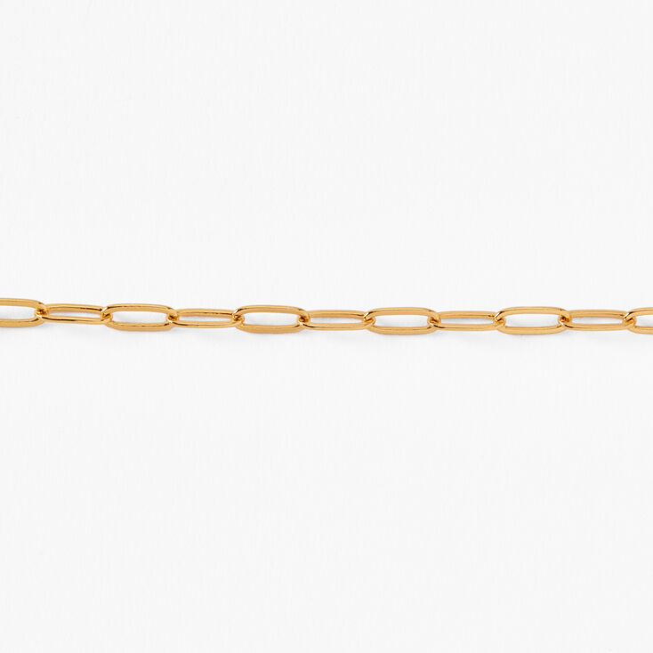 18k Gold Plated Refined Chain Link Bracelet,