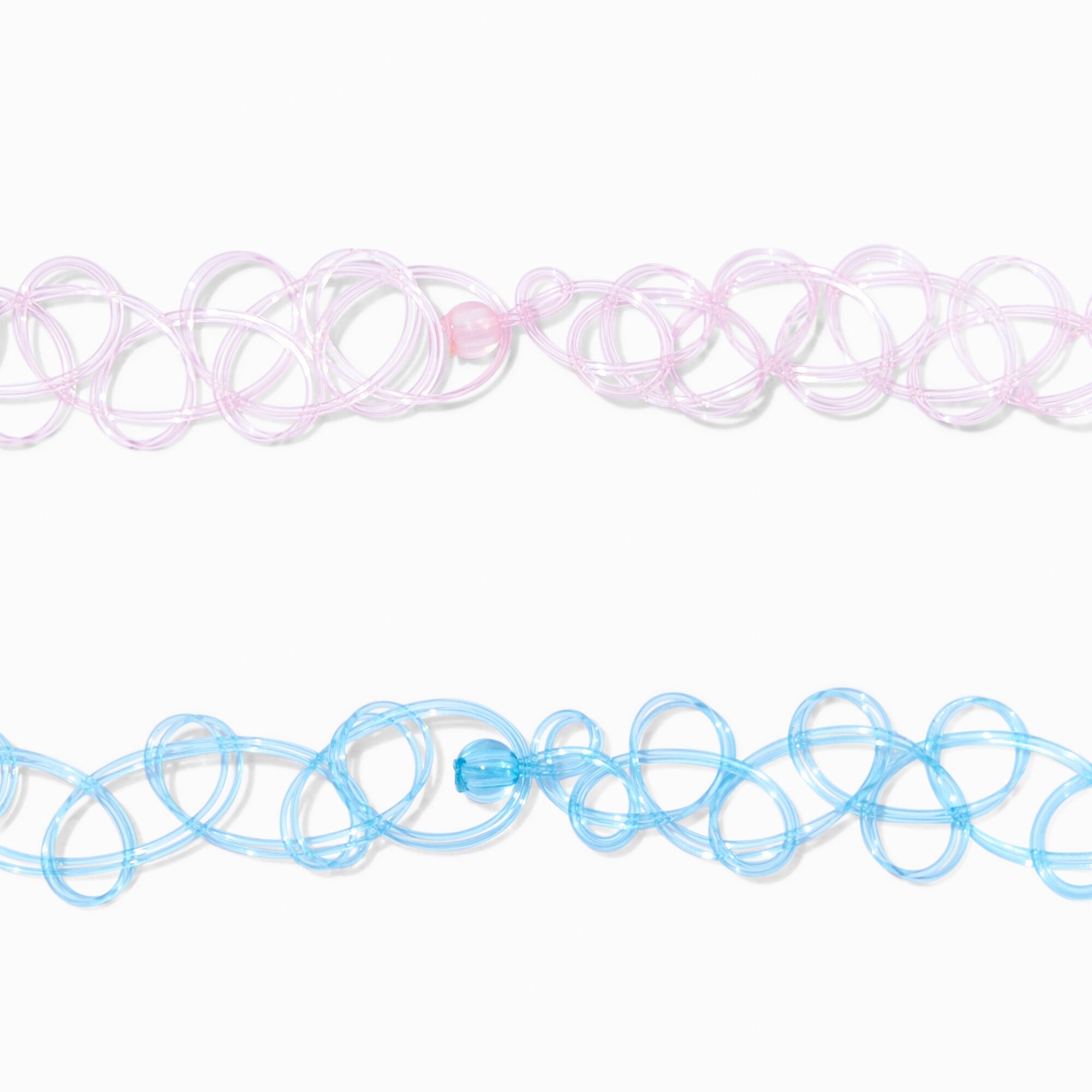The Smurfs™ Claire's Exclusive Tattoo Choker Necklace Set - 2 Pack,
