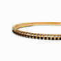 Skinny Black &amp; Clear Rhinestone Headbands - 2 Pack ,
