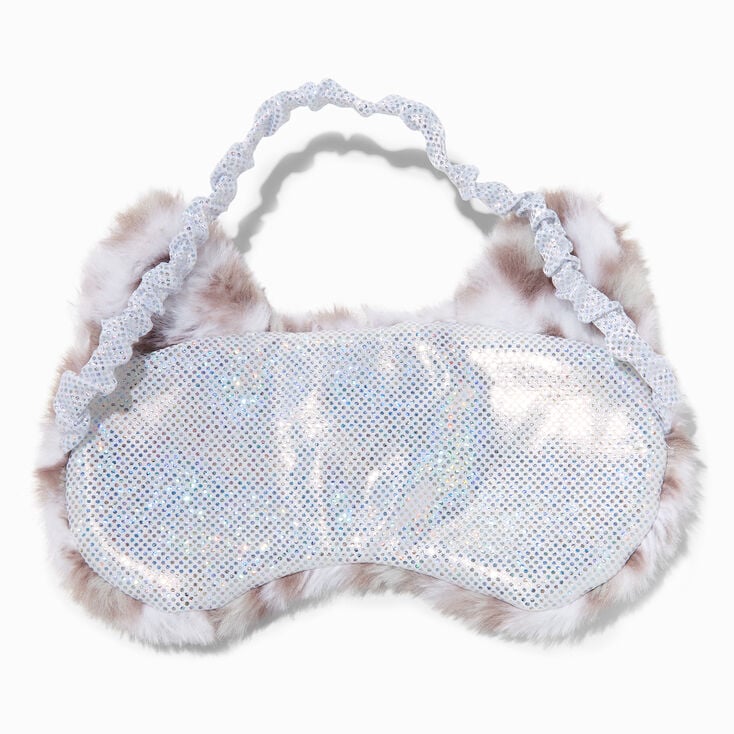 Claire&#39;s Club Snow Leopard Sleeping Mask,