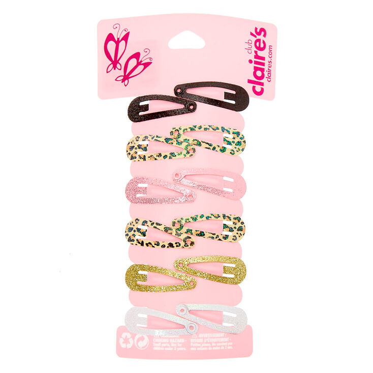 Claire's Lot de 12 mini barrettes clic clac du Club Claire’s