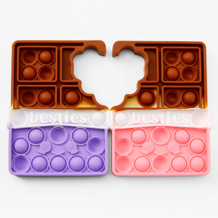 Besties Popping Collection Chocolate Bar Scented Popper Fidget Toy - 2 Pack,