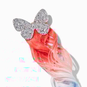 Stars &amp; Stripes Glitter Butterfly Faux Hair Clip,