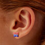 Glitter Ombr&eacute; Butterfly Stud Earrings,