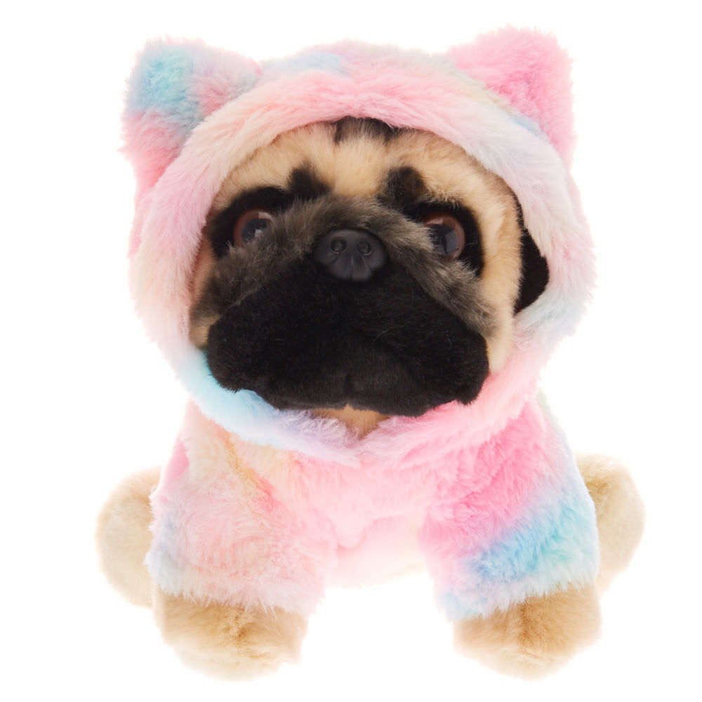 Doug the Pug Soft Toy Rainbow Claire s