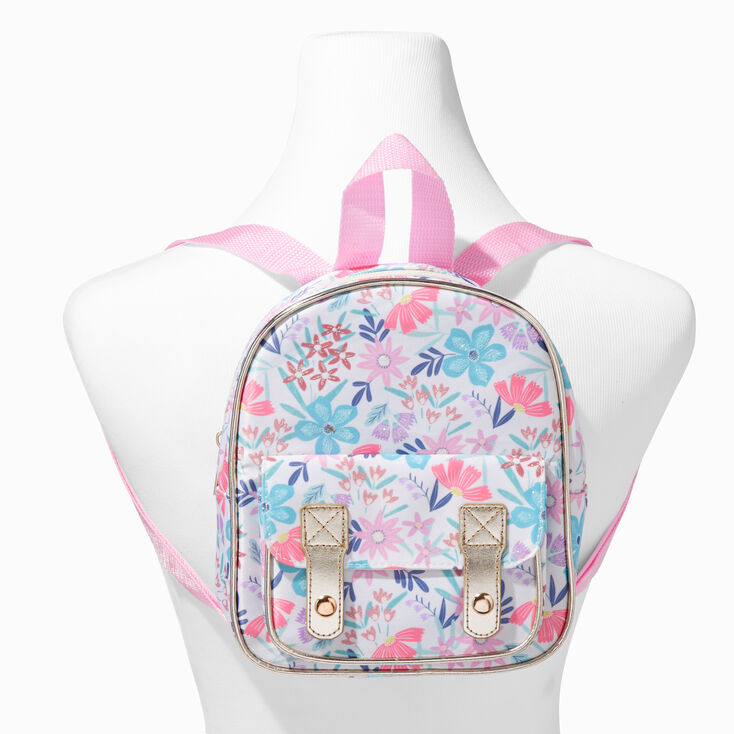 Claire&#39;s Club Mini Floral Backpack,