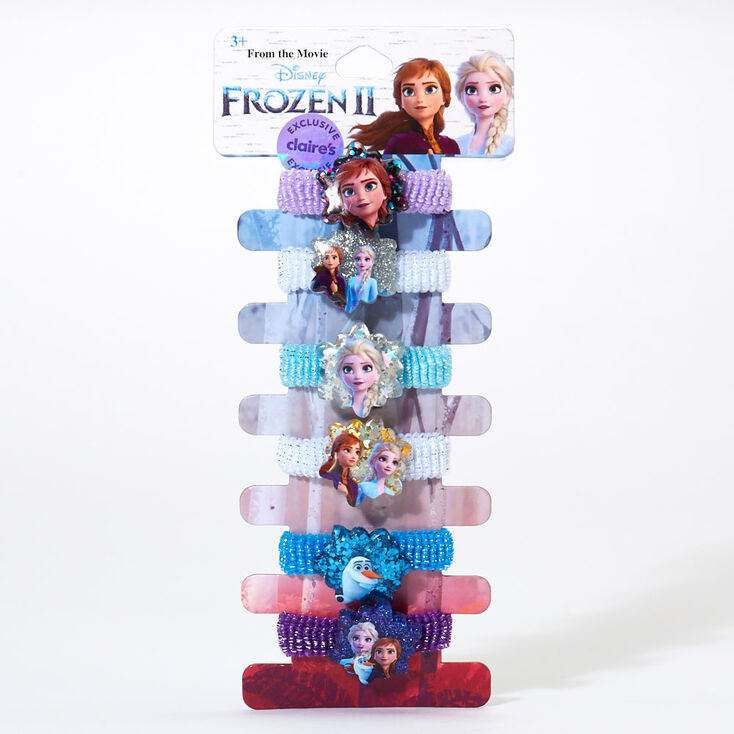 Claire's Élastiques à cheveux La Reine des Neiges 2 ©Disney - Lot de 6