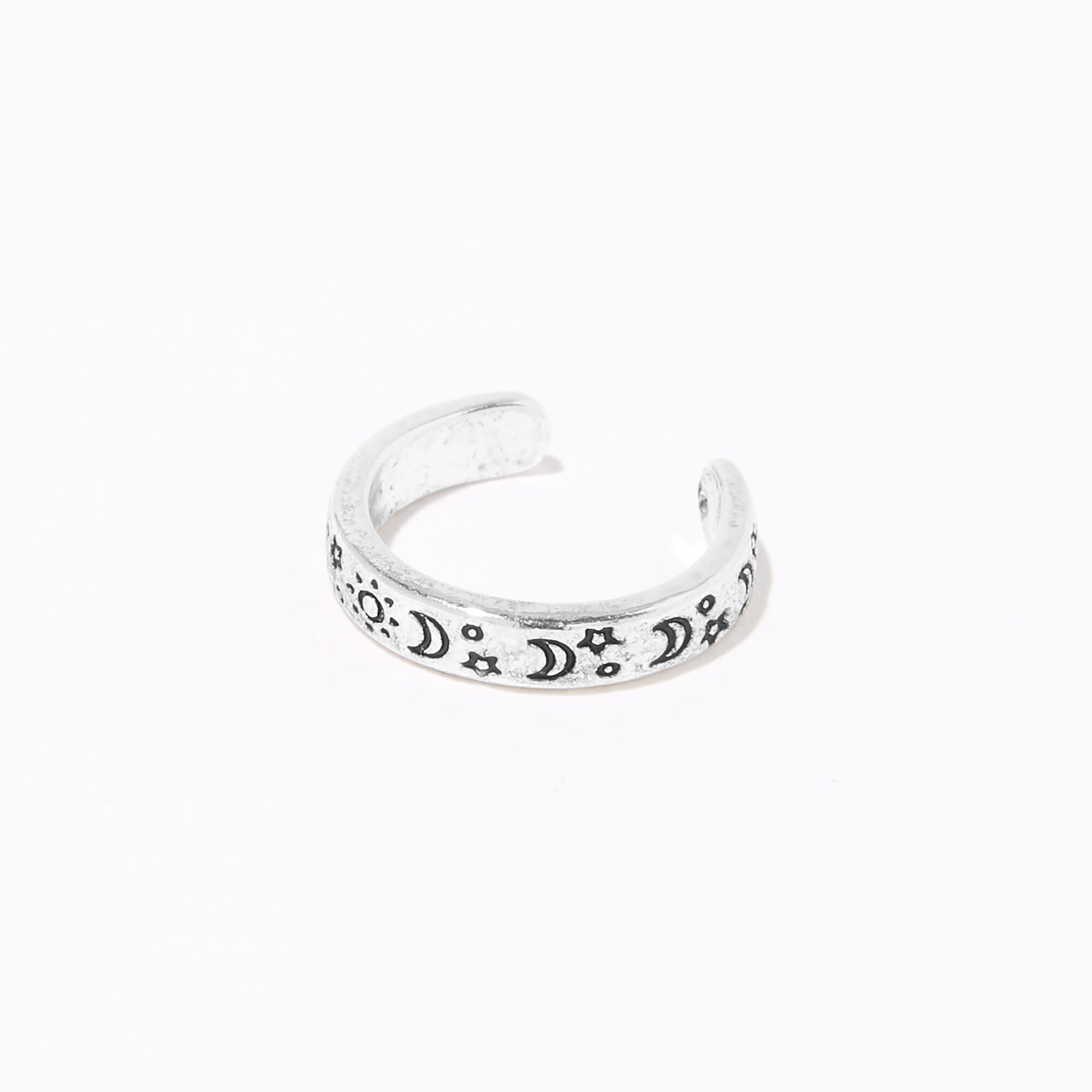 View Claires Tone Celestial Toe Ring Silver information