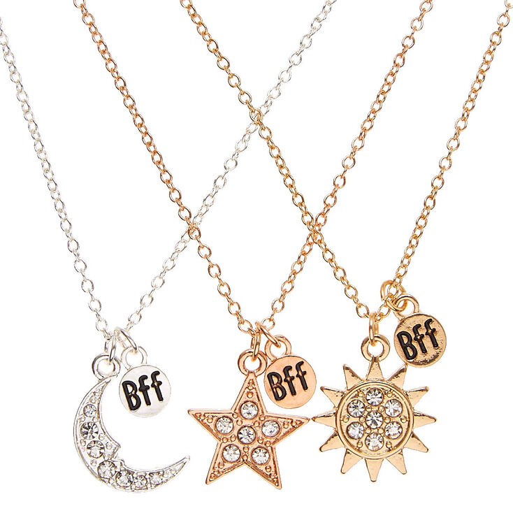 Best Friends Celestial Pendants Necklaces | Claire's US