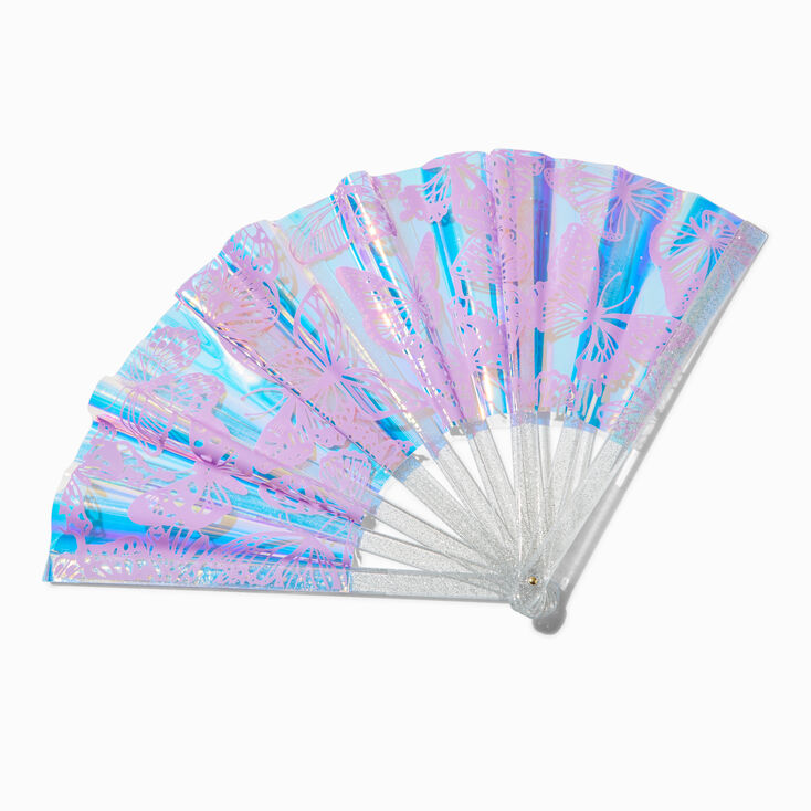 Holographic Butterfly Personal Folding Fan,