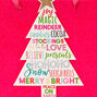 Large Christmas Tree Gift Bag - Red,