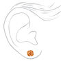 18kt Gold Plated Rose Stud Earrings,