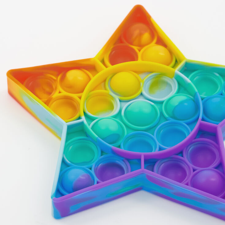 Rainbow Push Poppers Fidget Toy &ndash; Styles May Vary,
