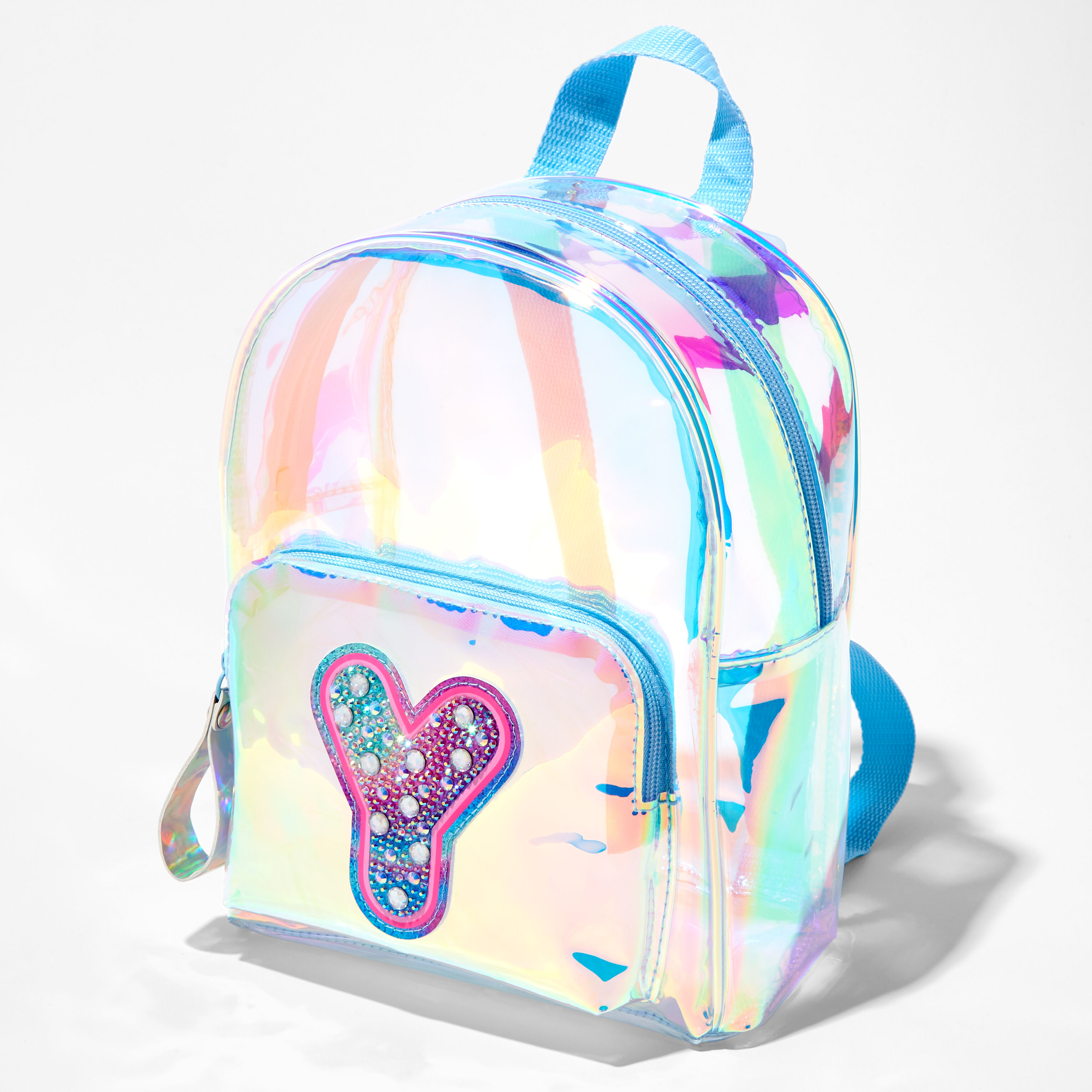 Holographic Initial Mini Backpack Y Claire s