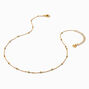 C LUXE by Claire&#39;s 18k Yellow Gold Plated Station Twisted Chain Necklace,