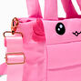 Pink Axolotl Quilted Crossbody Tote Bag,