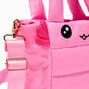 Pink Axolotl Quilted Crossbody Tote Bag,