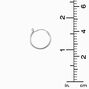 C LUXE by Claire&#39;s Sterling Silver 16mm Hinge Hoop Earrings,