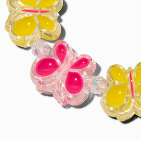 Claire&#39;s Club Butterfly Disc Stretch Bracelet,