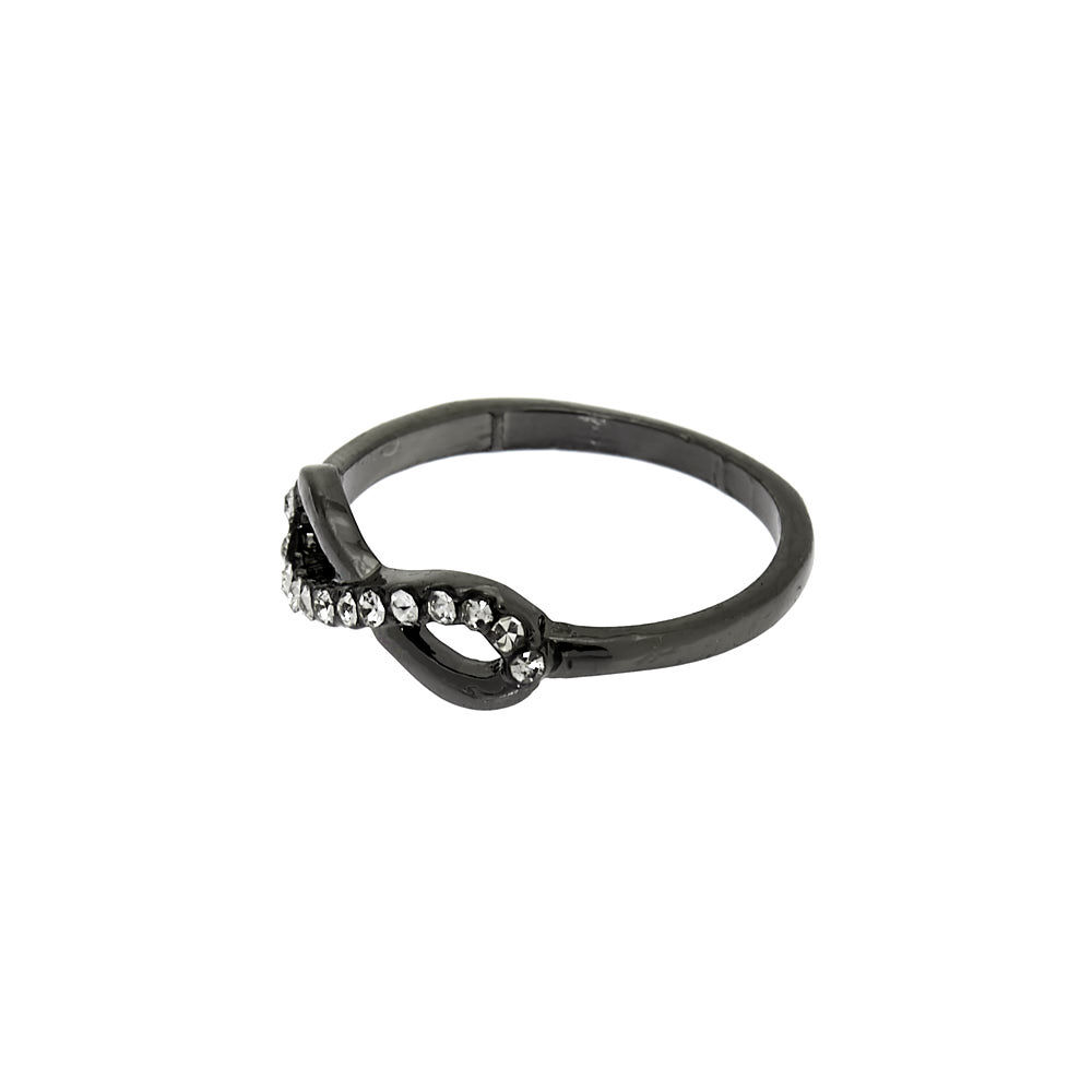 Hematite Infinity Ring