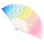 It's My Birthday Rainbow Folding Fan,