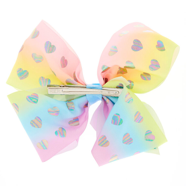 Jojo Siwa Large Heavenly Hearts Signature Hair Bow Claire S Us