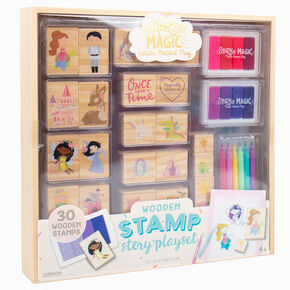 Story Magic&trade; Wooden Stamp Story Playset,