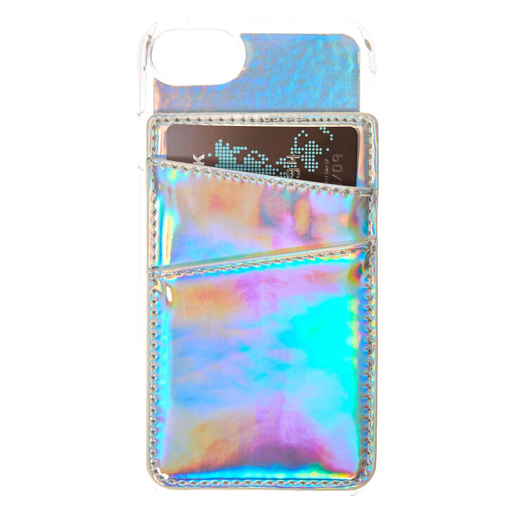 Phone Card Holder >> Holographic Card Holder Phone Case Claire S Us Phone Card Holder >> Holographic Card Holder Phone Case Claire S Us