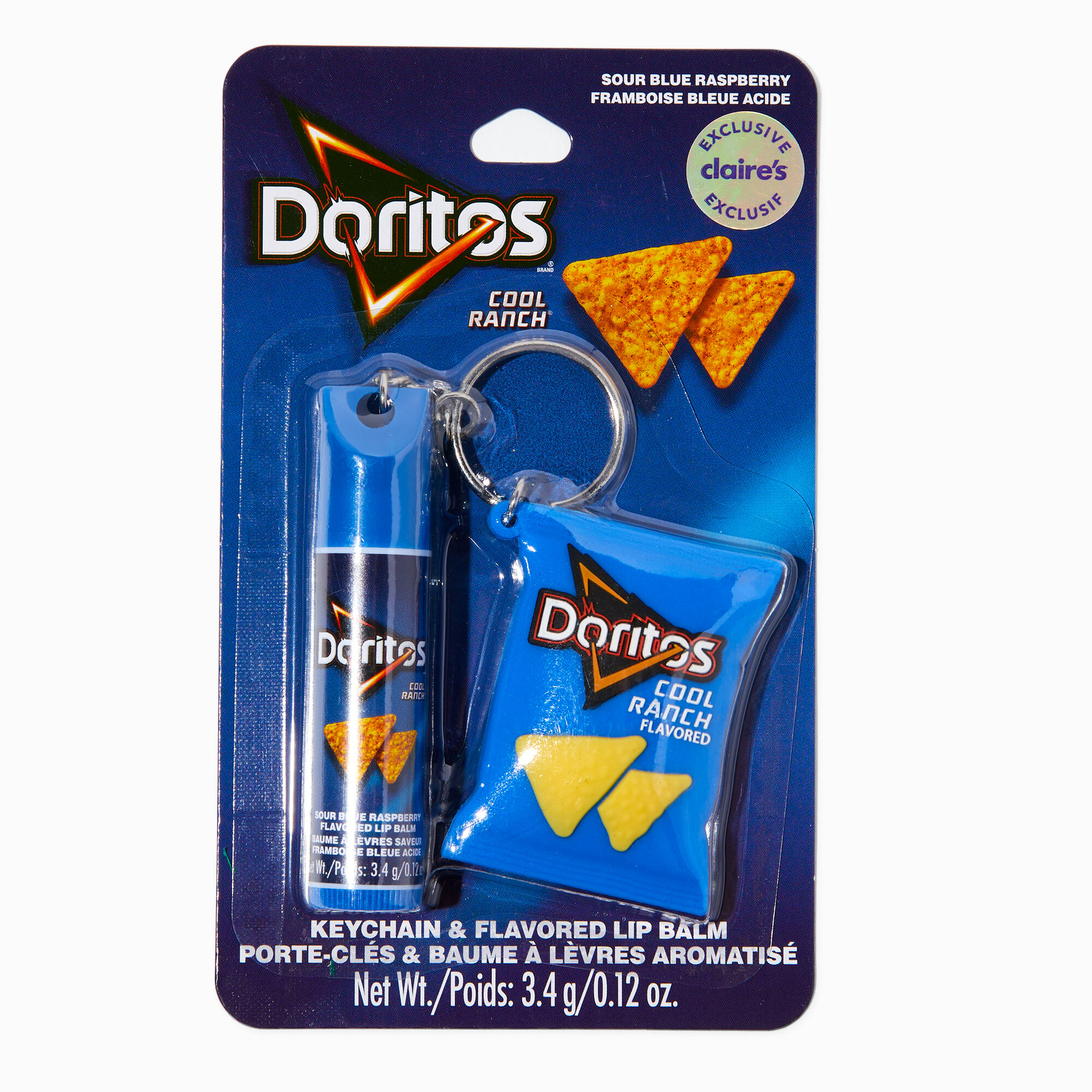 View Doritos Cool Ranch Claires Exclusive Flavored Lip Balm Keychain Blue information