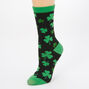 Green Shamrock Crew Socks,